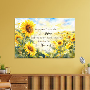Lienzo Campo de Girasoles – Girasol Acuarela