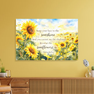 Lienzo Campo de Girasoles – Girasol Acuarela