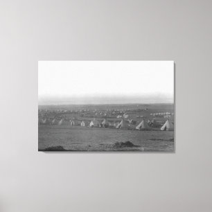 Lienzo Campo de la Séptima Caballería en Pine Ridge