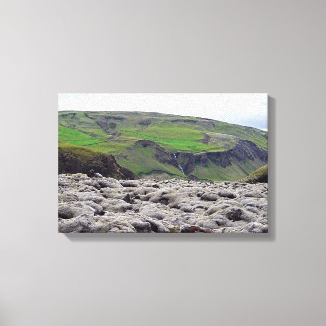 Lienzo Campo de lava de Eldhraun - Islandia del Sur (Anverso)