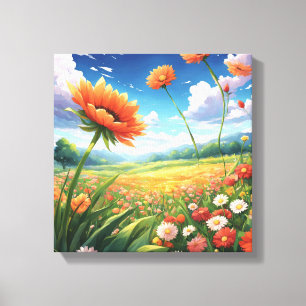 Lienzo Campo de sueño impresionista