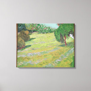 Lienzo Campo de Vincent van Gogh el en la luz del sol,