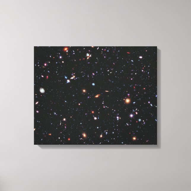 Lienzo Campo profundo Hubble eXtreme (Anverso)