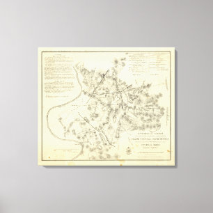 Lienzo Campos de batalla delante de Nashville