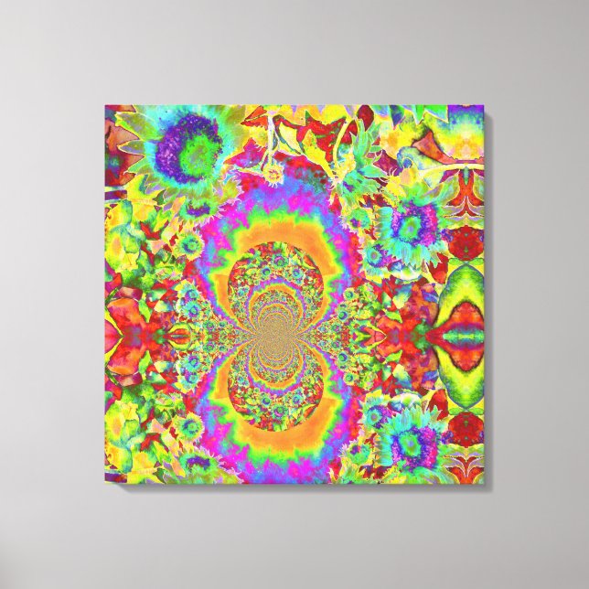 Lienzo campos de girasol para siempre - naranja (Anverso)