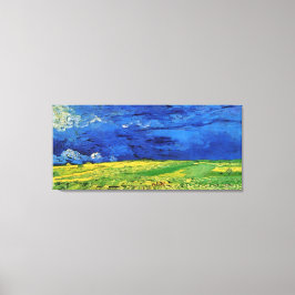 Lienzo Campos De Trigo Bajo Cielo Nublado Van Gogh
