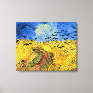 Lienzo Campos de trigo de Van Gogh pintura impresionista