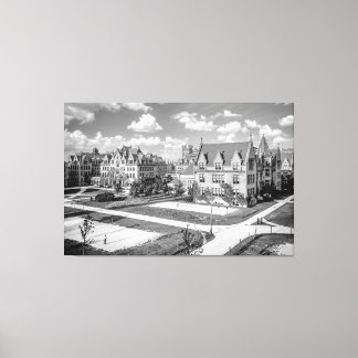 Lienzo Campus de la Universidad de CHICAGO 1907