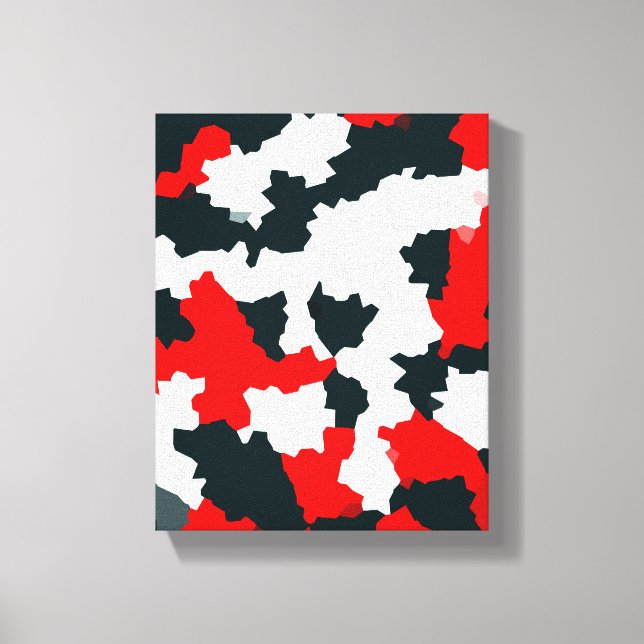 Lienzo Camuflaje de mosaico de abstracción geométrica irr (Anverso)