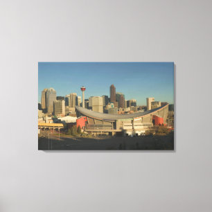 Lienzo Canadá, Alberta, Calgary: horizonte de la ciudad d