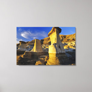 Lienzo Canadá, Alberta, Drumheller. Hoodoos.