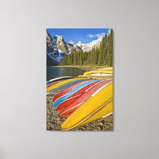 Lienzo Canadá, Alberta, Parque Nacional Banff, Moraine (Anverso)