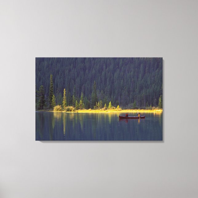 Lienzo Canadá, Alberta, Parque Nacional Baniff. Dos chico (Anverso)