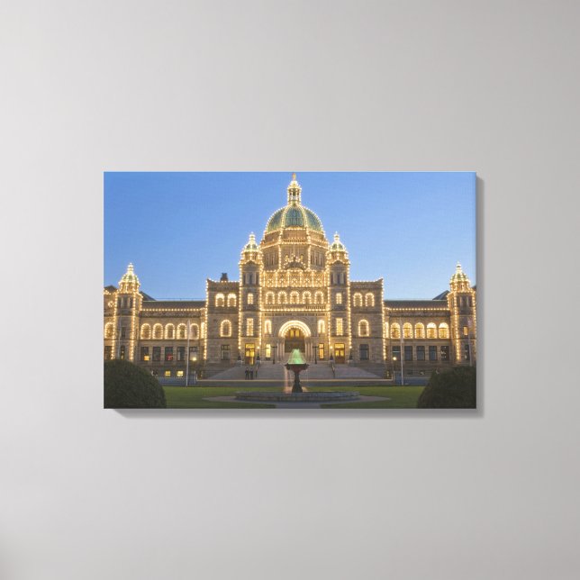 Lienzo Canadá, BC, Victoria, Edificio del Parlamento de B (Anverso)