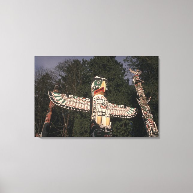 Lienzo Canadá, British Columbia, Vancouver. Nativo (Anverso)