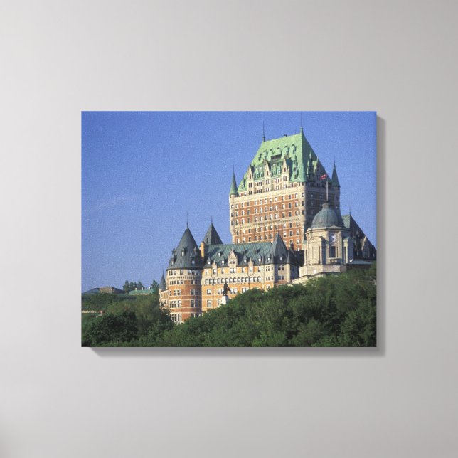 Lienzo Canadá, Ciudad de Quebec. Chateau Frontenac. (Anverso)
