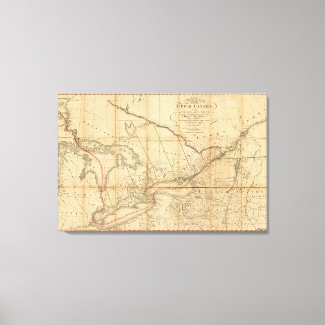 Lienzo Canadá del Norte (Anverso)