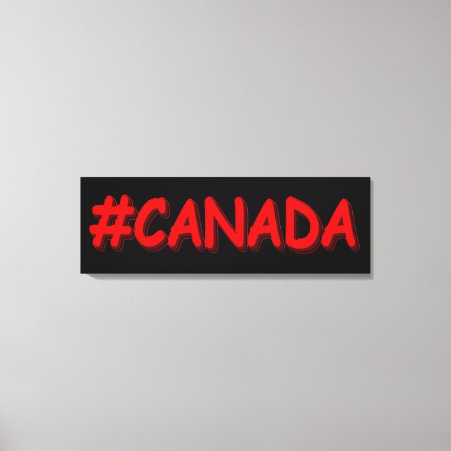 Lienzo "CANADÁ" Diseño De Expresión Cuta. ¡Hazte con una  (Anverso)