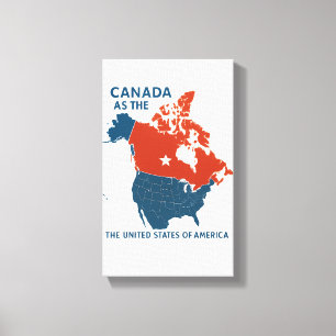 Lienzo Canadá: ¿Estado 51? - Audaz mural político Tra