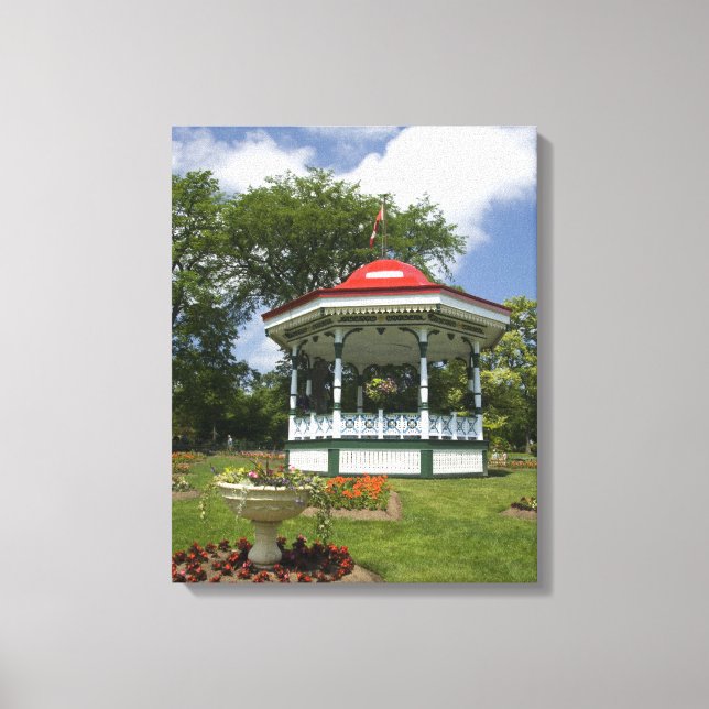 Lienzo Canadá, Nueva Escocia, Halifax, Jardines Públicos. (Anverso)