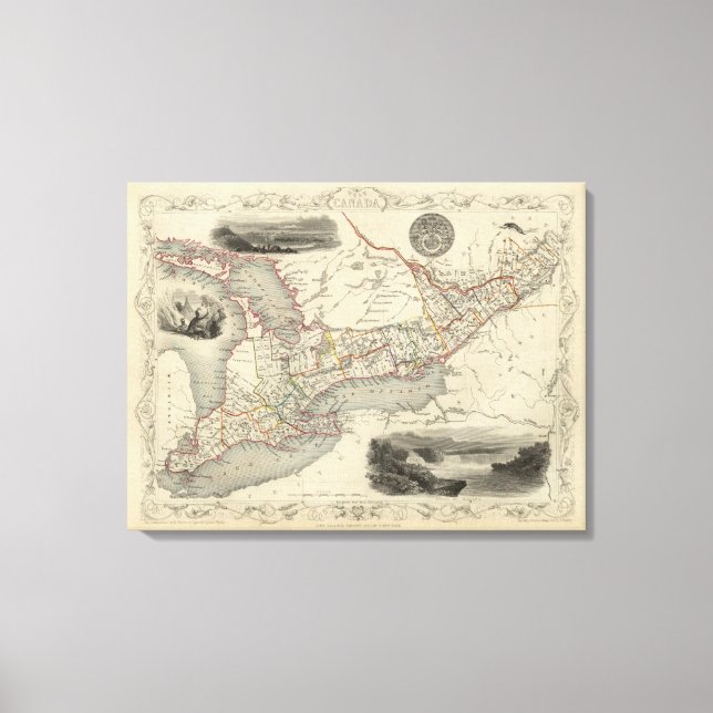 Lienzo Canadá Occidental (Anverso)