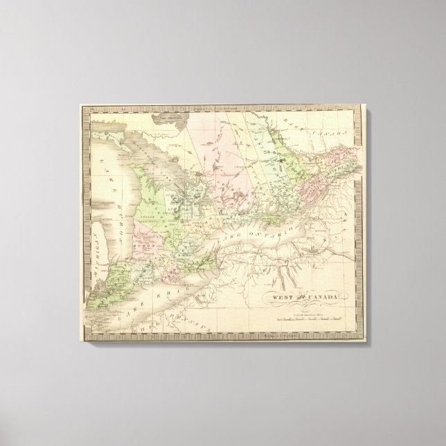 Lienzo Canadá Occidental (Anverso)