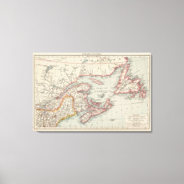 Lienzo Canadá Oriental (Anverso)