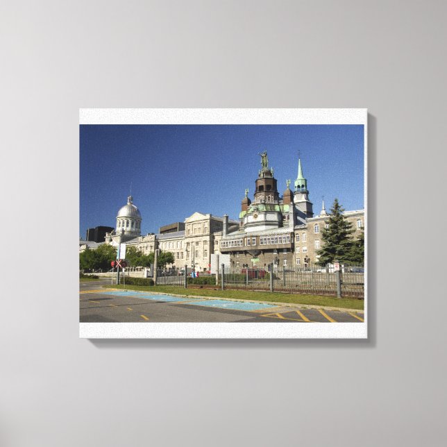 Lienzo Canadá, Quebec, Montreal. Vieux Montreal (Anverso)