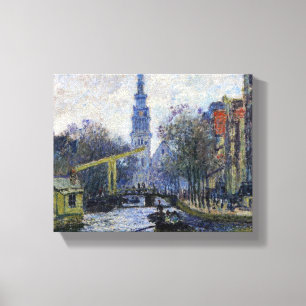 Lienzo Canal Claude Monet en Ámsterdam