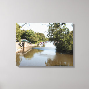 Lienzo Canal de Macclesfield Superior Poynton Cheshire