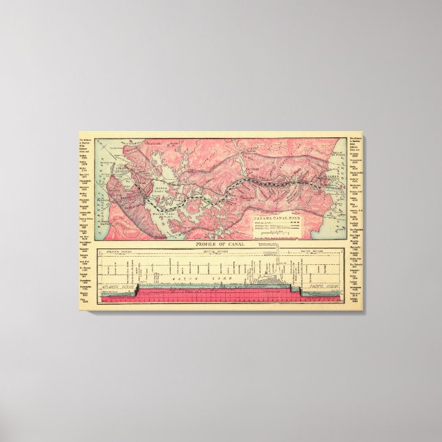 Lienzo Canal de Panamá (Anverso)