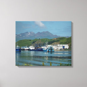 Lienzo Canal del este, puerto holandés, AK