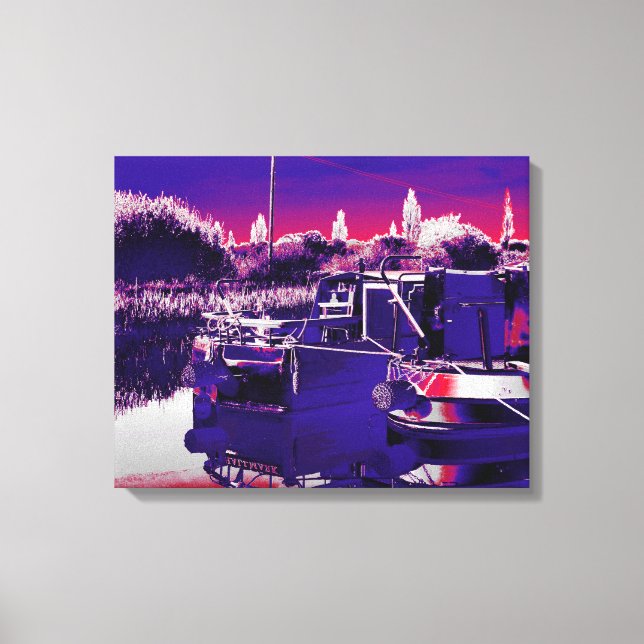 LIENZO CANAL NARROWBOATS (Anverso)