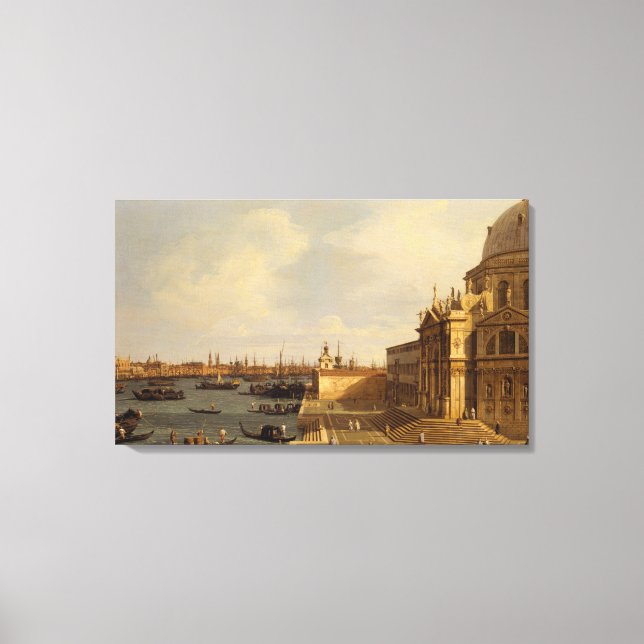 Lienzo Canaletto | Venecia: Santa Maria della Salute (Anverso)