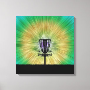 Lienzo Canasta de golf de disco de tinta