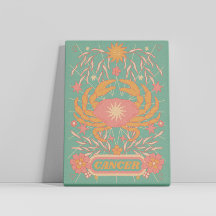 Cáncer Celestial Zodiac Pastel Dreams Wall Arts
