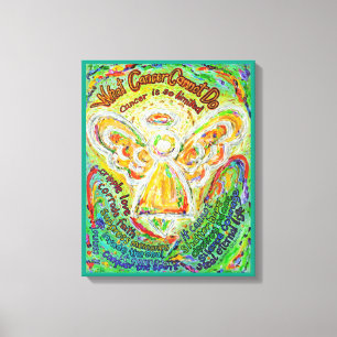 Lienzo Cáncer de Ángel Arcoiris no puede poesar pintura d