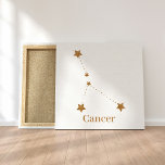 Lienzo Cáncer de oro de Rótulo Zodiaco moderno | Agua de<br><div class="desc">Cáncer de oro de Rótulo Zodiaco moderno | Agua de elemento</div>