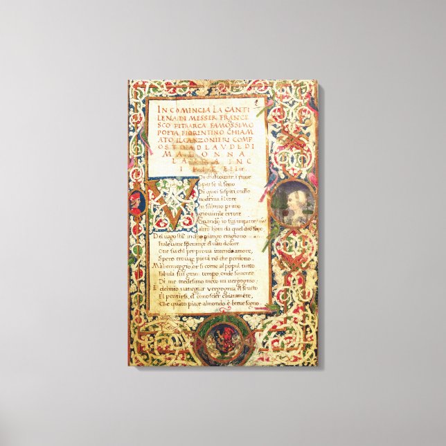 Lienzo Canción de elogio a Laure (Anverso)