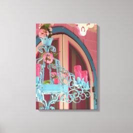 Lienzo Candelabra y rosa - Viñedo de Martha