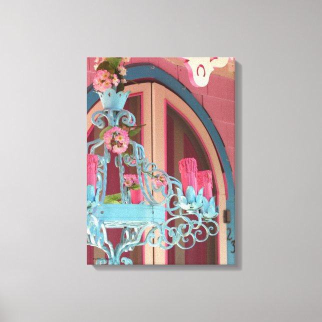 Lienzo Candelabra y rosa - Viñedo de Martha (Anverso)