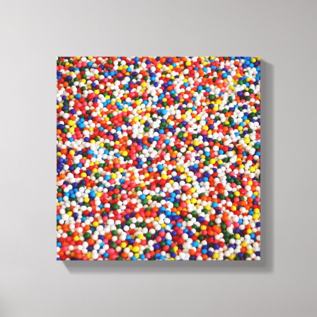 Lienzo Candy Balls Colores del arcoiris (Anverso)