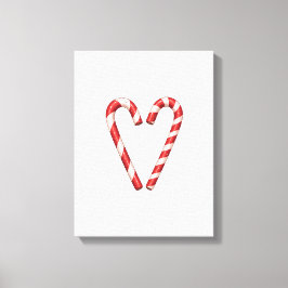 Lienzo Candy Cane Heart Sweet Christmas Holiday 