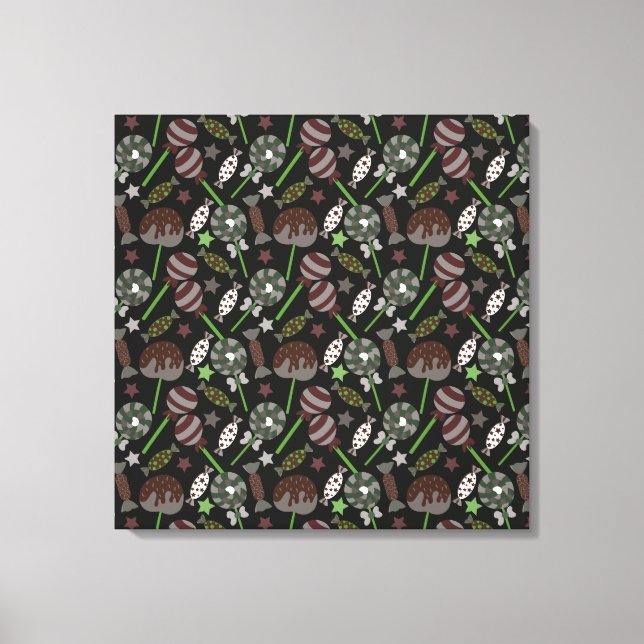 Lienzo Candy pattern | Lollies pattern | lollipop 31 (Anverso)