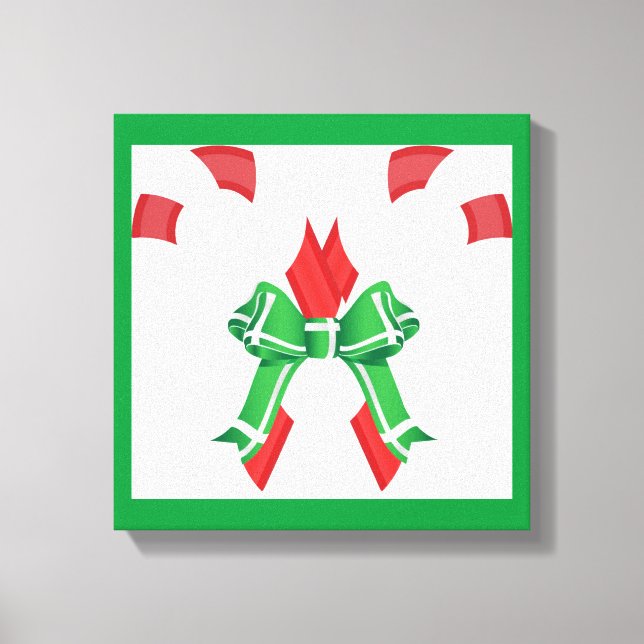 Lienzo CANDYCANES DE navidades (Anverso)