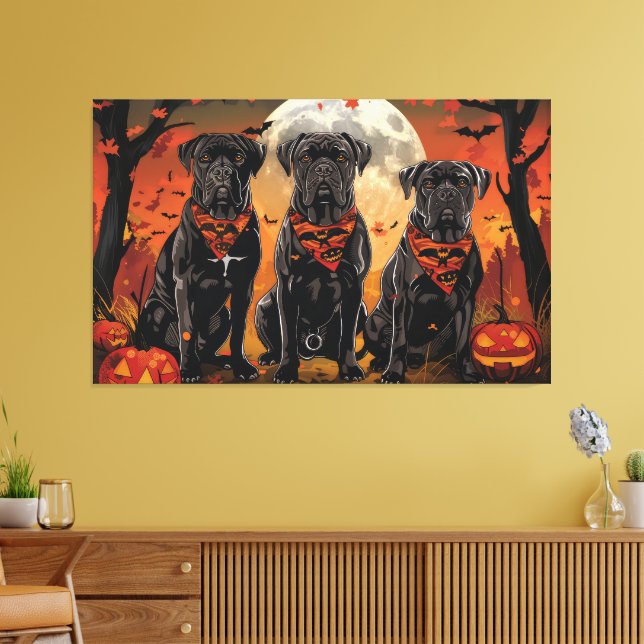 Lienzo Cane Corso Halloween Espeluznante (Insitu (Sala de estar))