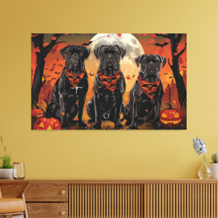 Lienzo Cane Corso Halloween Spooky