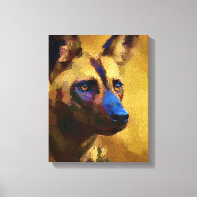 Lienzo Cane Selvatico Africano (Anverso)