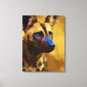 Lienzo Canina africana salvaje de perro salvaje