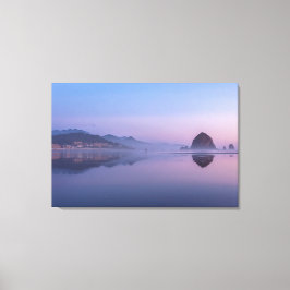 Lienzo Cannon Beach al anochecer 